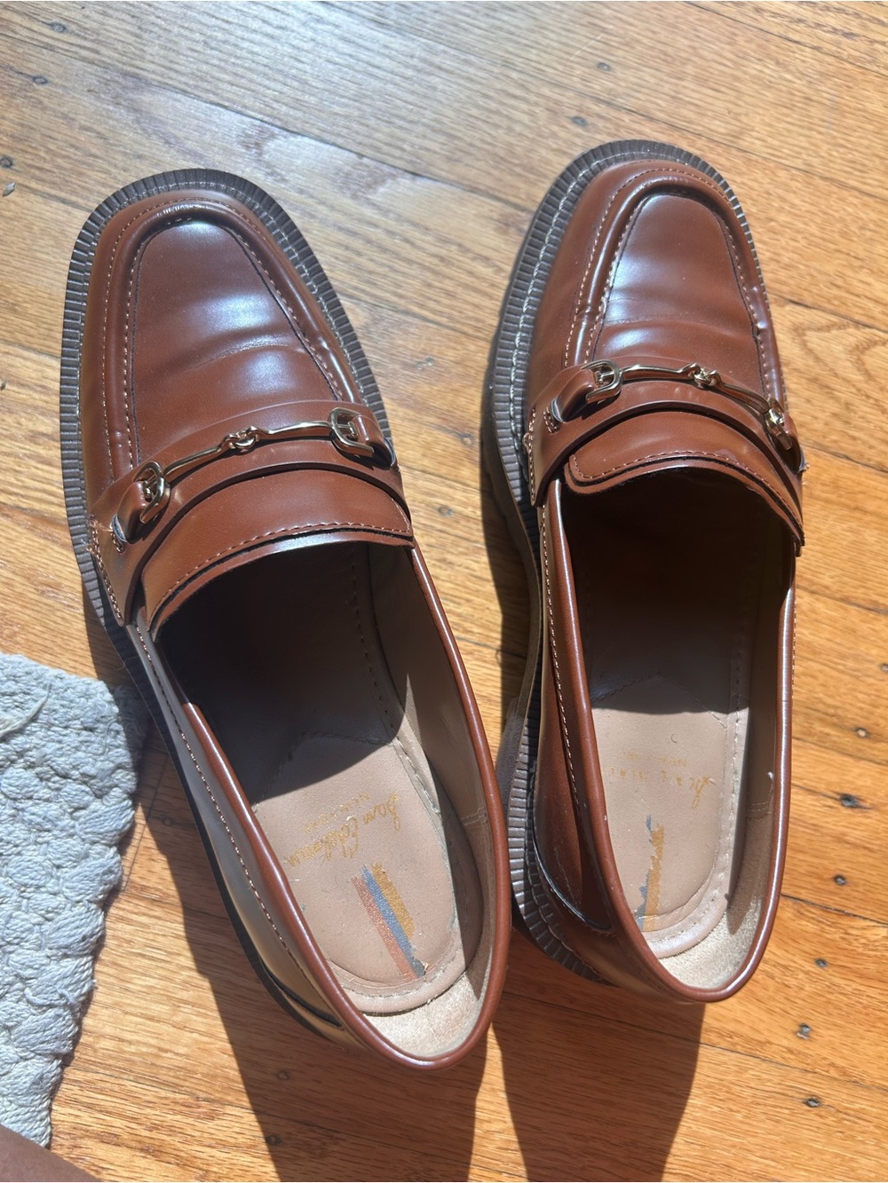 Sam Edelman Brown Leather Horsebit Loafers - Picture 5 of 5